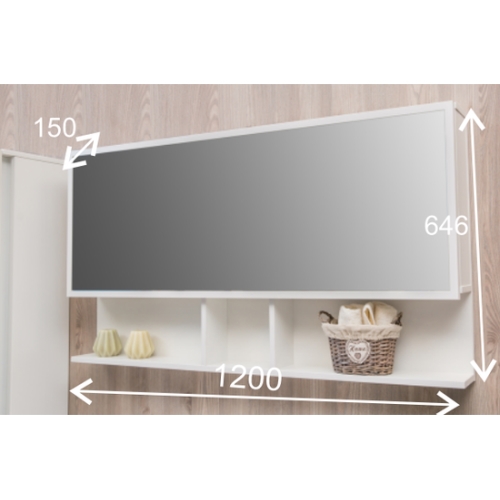 Дзеркальна шафа Fancy Marble MC-Butterfly 2 (ШЗ-Butterfly 2)1200W - 2