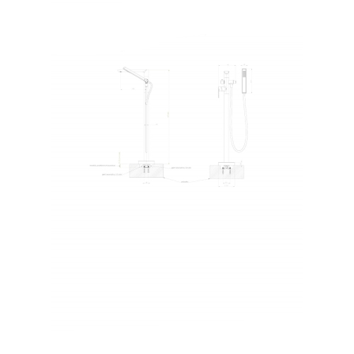 Смеситель для ванны Deante Alpinia BGA 017M - 2