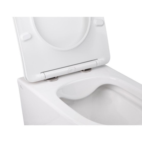 Набор инсталляция Qtap 3 в 1 Nest с панелью смыва линейной + унитаз с сиденьем Swan QT16335178W0133M425M08381CRM - 5