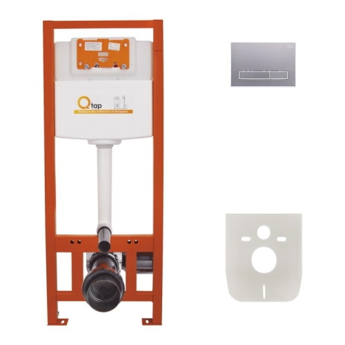 Набор инсталляция 4 в 1 Qtap Nest ST с линейной панелью смыва QT0133M425M08382SAT - 1
