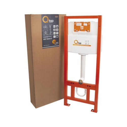 Набор инсталляция 4 в 1 Qtap Nest ST с линейной панелью смыва QT0133M425M08381CRM - 7