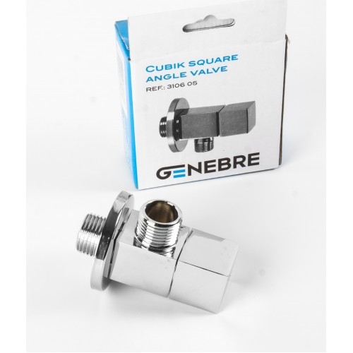 Вентиль кутовий, хром Genebre Angle12 3106 05 - 3