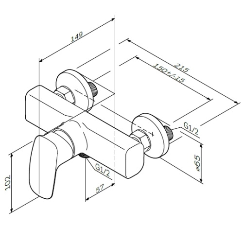 Змішувач для душу AM.PM Spirit 2.1 F71A20000 - 5