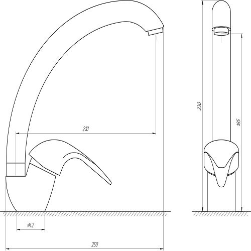 Смеситель для кухни EcoMix GEZ-WHITE-203S 8694900304189227 - 000012256 - 3