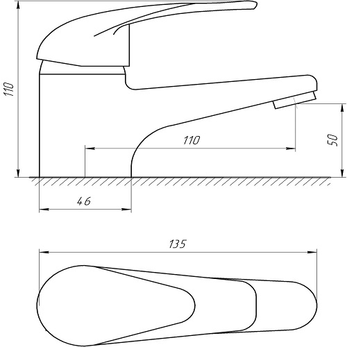 Смеситель для умывальника EcoMix E-GEZ-101-WH 8694900303139 - 000010637 - 3