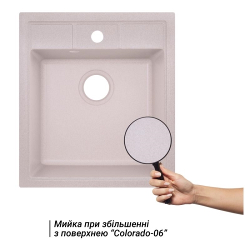 Кухонна мийка Lidz 460х515/200 COL-06 (LIDZCOL06460515200) LIDZCOL06460515200 - 3