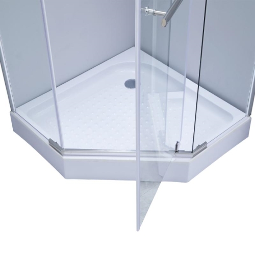 Душова кабіна Lidz Dozorca SC90x90.CRM.LOW.TR LDSC9090CRMLOWTR - 3