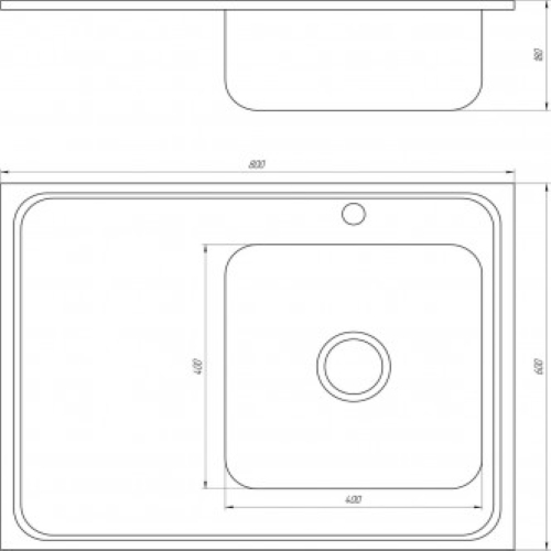Кухонна мийка Mira MR 6060 R D Decor Right 9694900304189500 - 000014539 - 2