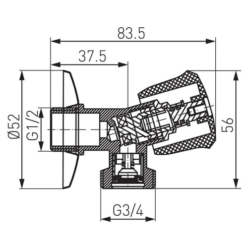 Кран шаровой Ferro CF3017 - 2