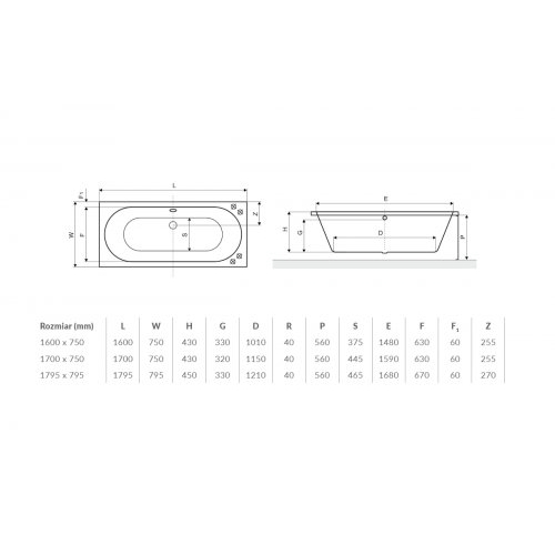 Ванна Excellent Oceana 180x80 WAEX.OCE18WH - 2