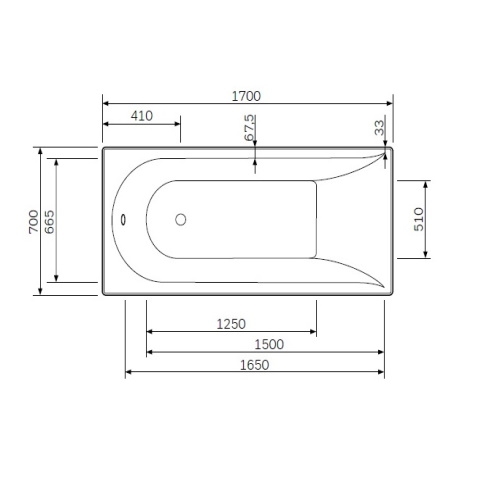 Каркас для ванны AM.PM Spirit 170х70 W72A-170-070W-R2 - 3