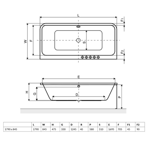 Панель для ванни Excellent Arana (комплект - 3 одиниці) OBEX.AR2.18WH - 2