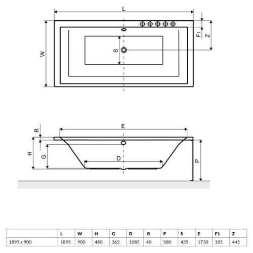 Панель для ванны Excellent боковая OBEX.090.58WH - 2
