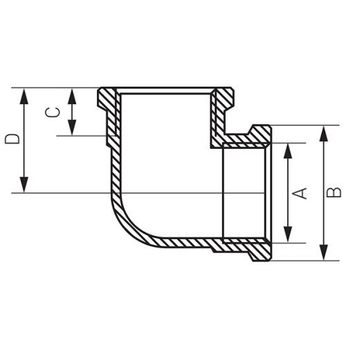 Фітинг кутовий Ferro K06ZW - 2