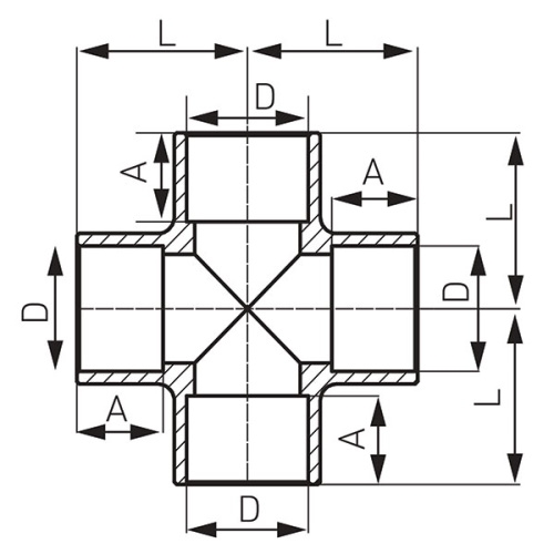 Крестовина Ferro 18 мм 4180-18 - 2