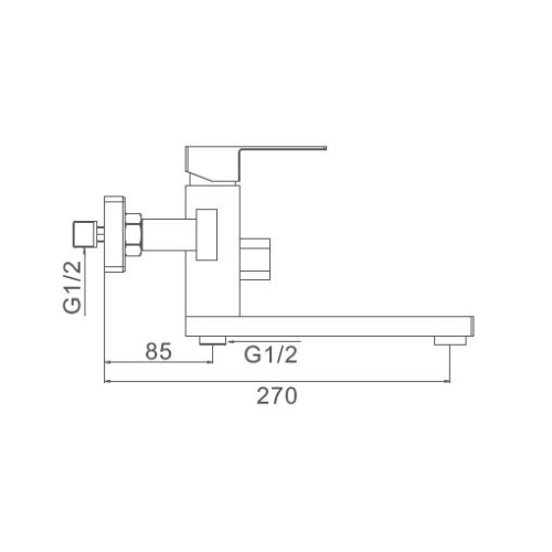 Смеситель для ванны Frap F32802 (H802) - 5