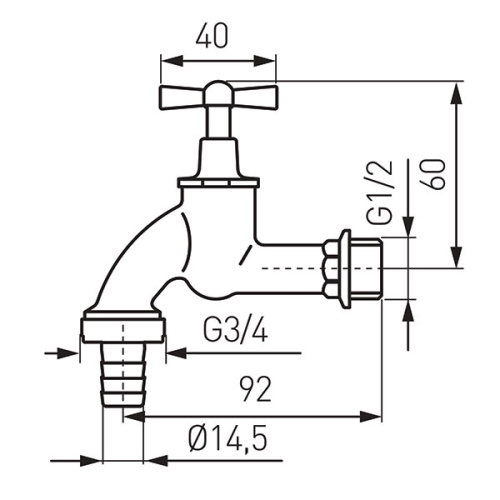 Кран кульовий Ferro KCC1B - 2
