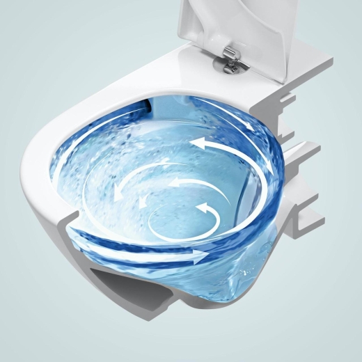 Унитаз подвесной Villeroy & Boch Subway 3.0 TwistFlush безободковый с сиденьем Soft Close (4670TS01) - 3