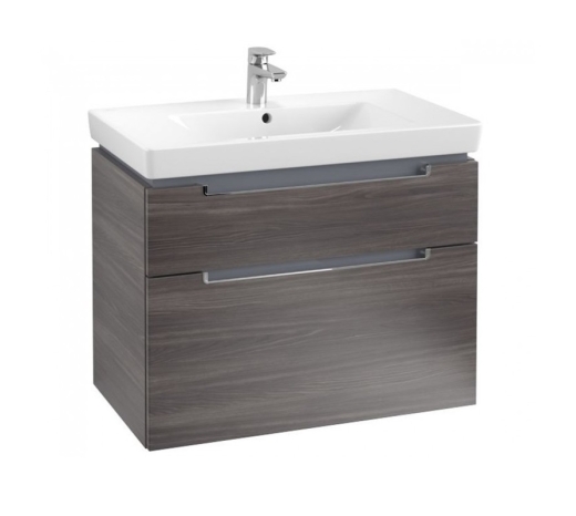 Тумба без умывальника Villeroy & Boch Subway 2.0 787x449x590 мм, oak grafit (A91410FQ) - 1