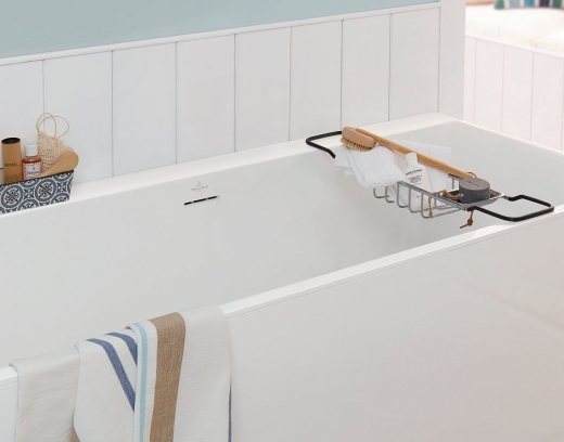 Ванна Villeroy & Boch Subway 3.0 Quaryl 180*80см з ніжками та сифоном (UBQ180SBW2DV-01) - 3