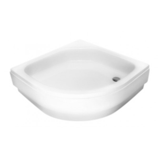 Піддон напівкруглий Besco Diper 80x80x24/35 із сидінням + ніжки (NAVARA19060) - 2