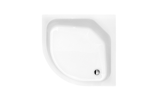Піддон напівкруглий Besco Diper II 80x80x15/25 + ніжки (NAVARA19059) - 1