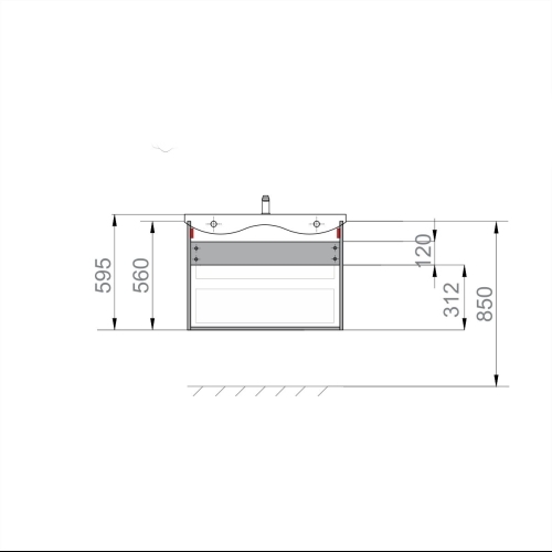 Тумба Sanwerk Foreva Air 81 з умивальником Падова MV0000811 - 2