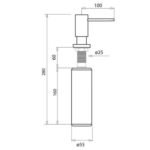 Дозатор для миючого засобу Aquasanita DR-002 - 2
