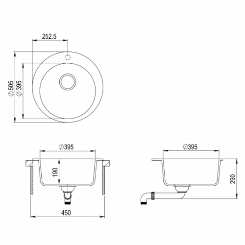 Кухонна мийка Aquasanita Clarus SR100W-202 - 2