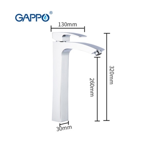 Смеситель на умывальник Gappo Jacob G1007-18 - 2