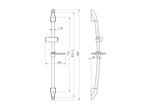 Душова штанга Rubineta Accord-Aqua-Superflex 624025 - 4