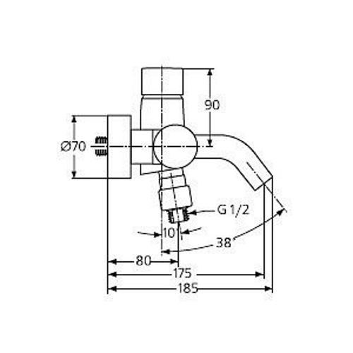 Смеситель для ванны Ideal Standard Ceramix style А3658АА - 2