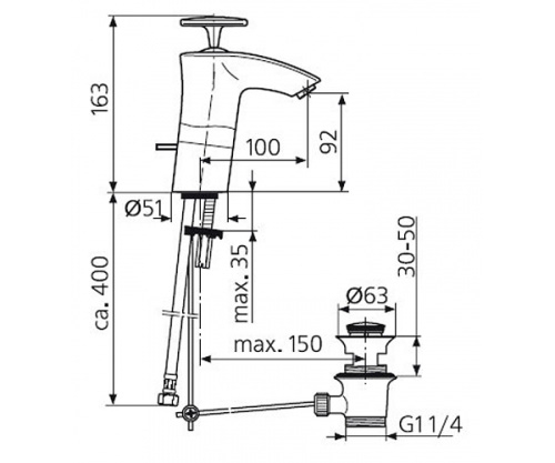 Смеситель для умывальника Ideal Standard Venice A5350AA - 2