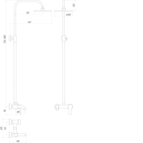 Душова система Globus Lux Lazer GLLR-0001 8694900302685 - 3