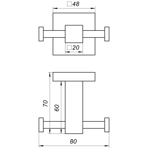 Крючок двойной Globus Lux SQ 9412 9694900304194140 - 1