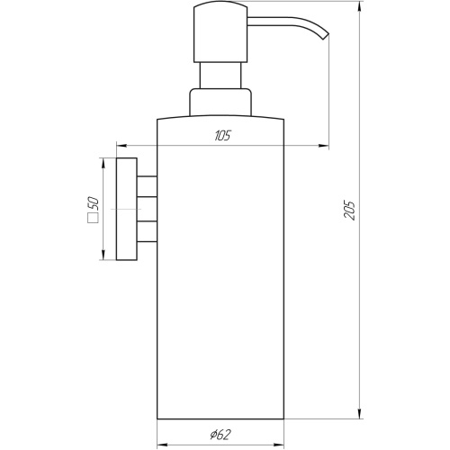 Дозатор рідкого мила Globus Lux SQ 9432 9694900304194145 - 2