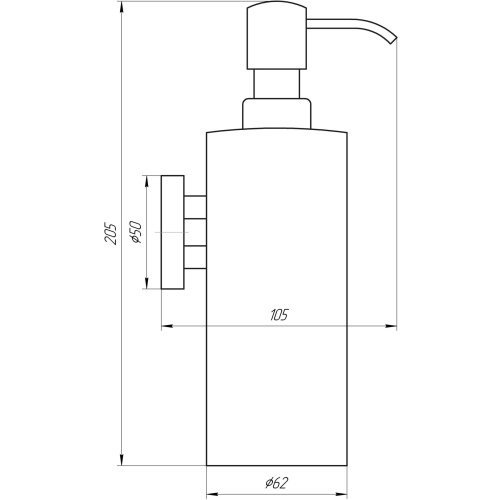 Дозатор рідкого мила Globus Lux SS 8432 9694900304194128 - 2