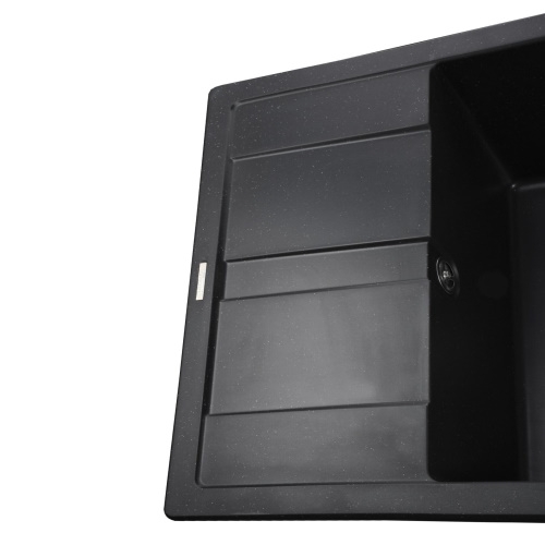Гранітна мийка Globus Lux One чорний металік 650х500 9694900304195668 - 2