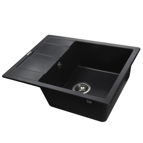Гранітна мийка Globus Lux One чорний металік 650х500 9694900304195668 - 3