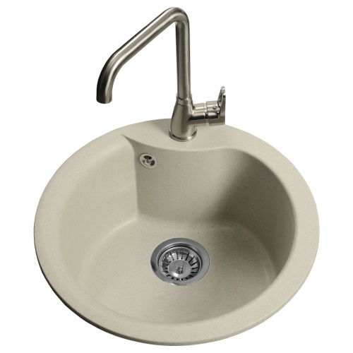 Гранитная мойка Globus Lux Orta слоновая кость 485 9694900304195654 - 1
