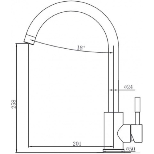 Смеситель для кухни Fabiano SKF 850 ST Inox 8232.401.0746 - 2