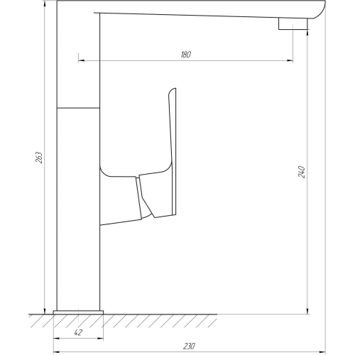 Змішувач для кухні TOPAZ LEXI TL 21401-H57-BB 9694900304192808 - 000018084 - 2