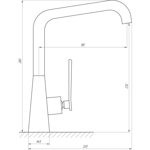 Змішувач для кухні TOPAZ TEEL TT 24401-H59-BB 9694900304192807 - 2