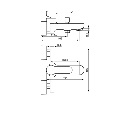 Смеситель для ванны EMMEVI NEFER BIO 77001 - 2