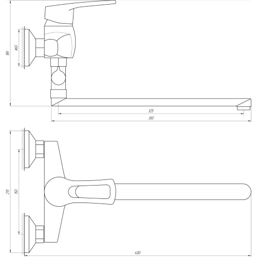 Смеситель для ванны Domino Sirius DSV-108 8694900303074 - 000010561 - 2