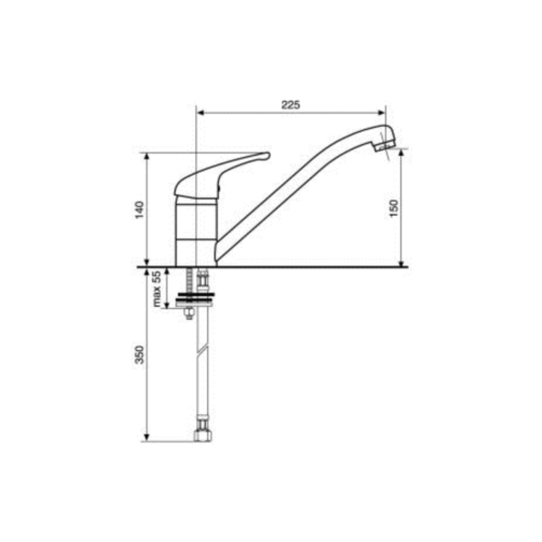 Смеситель для кухни EMMEVI Granit Luxor GBE 7007R - 2