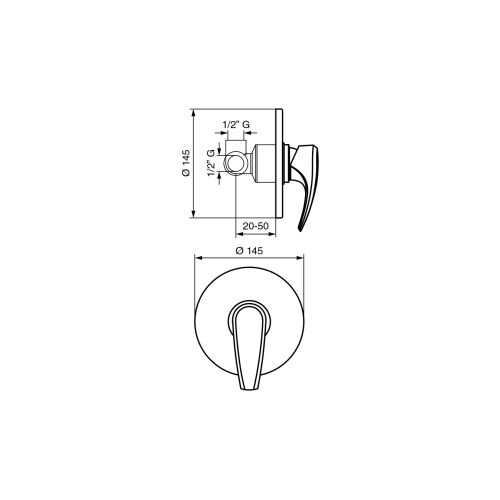 Смеситель для душа EMMEVI KALI CR75009 - 2