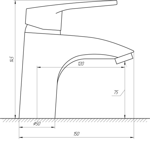 Смеситель для умывальника Domino Sirius DSV-101 8694900302972 - 000010451 - 2
