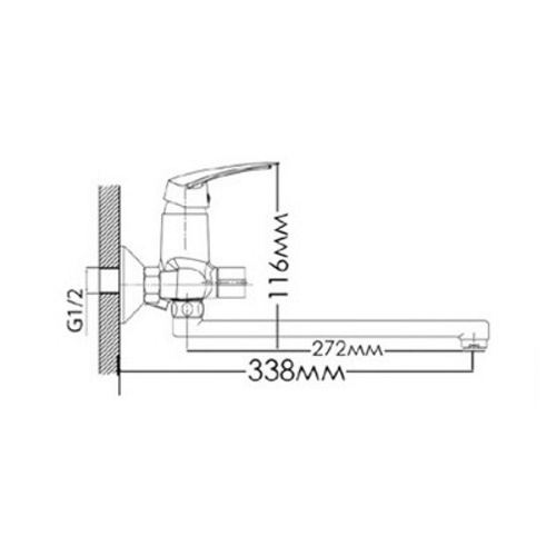 Смеситель для ванны Mixxen Грация MXН1004 - 2