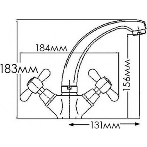 Змішувач для умивальника Mixxen Медея HB7002805C-М7321 - 2